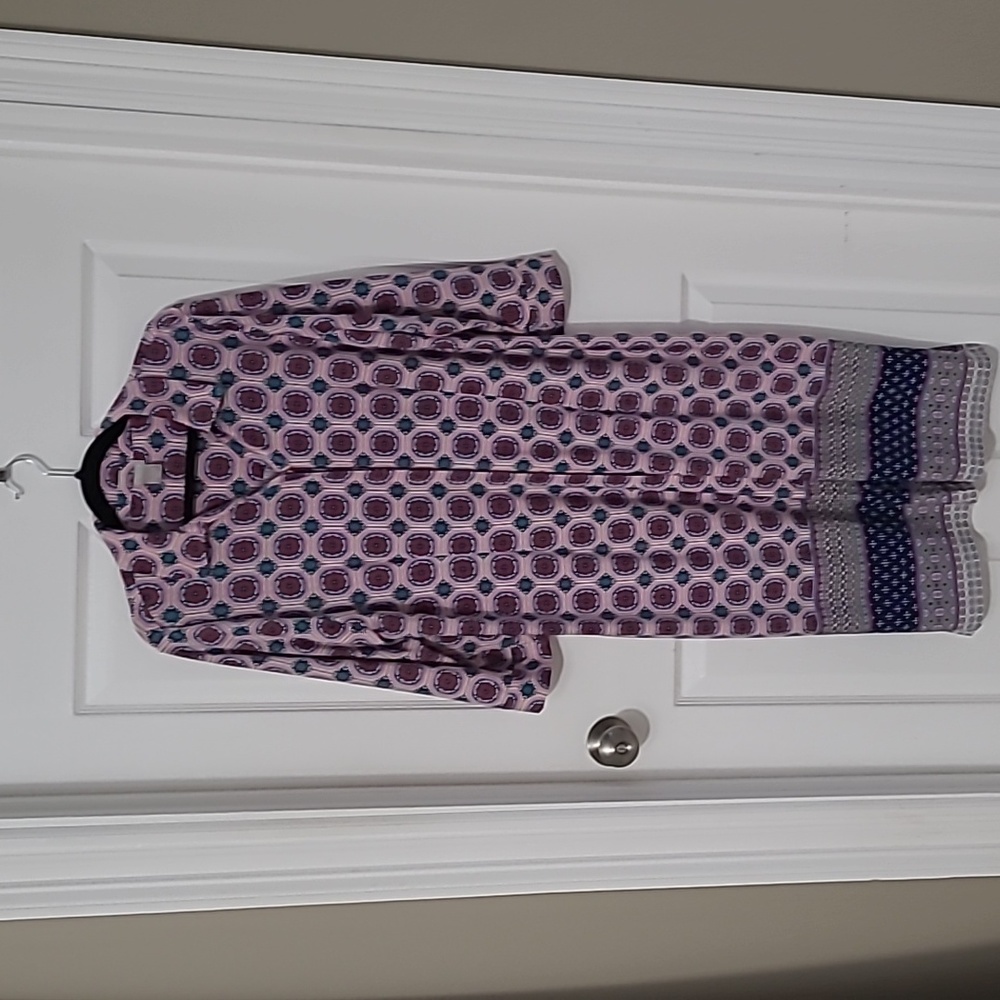 Chico's maxi shirt dress, 12-14,  Size 2